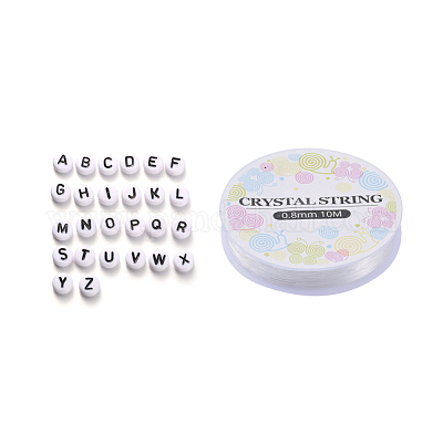 520Pcs Alphabet Acrylic Beads&nbsp;MACR-XCP0001-10-1