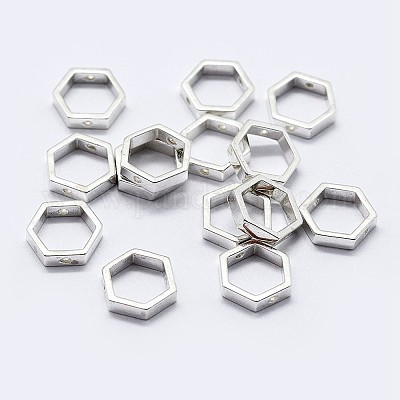925 Sterling Silver Bead Frames&nbsp;STER-F036-12S-8.5x7.5-1