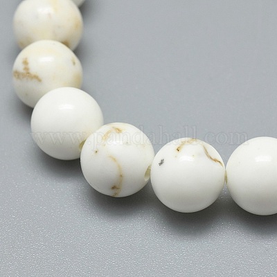 Natural Magnesite Bead Stretch Bracelets&nbsp;BJEW-K212-B-008-1