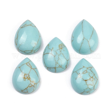 Dyed Synthetic Turquoise Cabochons G-H094-01A-23-1