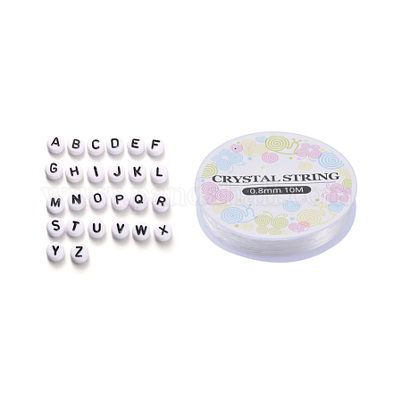 520Pcs Alphabet Acrylic Beads MACR-XCP0001-10-1
