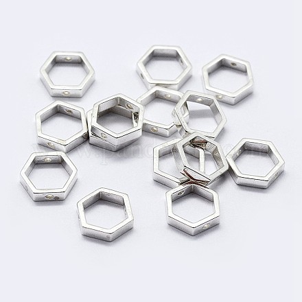925 Sterling Silver Bead Frames STER-F036-12S-8.5x7.5-1