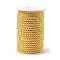 Polyester Cord, Twisted Cord, Gold, 5mm, about 18~19yards/roll(16.4m~17.3m/roll)