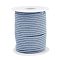 Nylon Braided Cord, Milan Cords Woven Thread for Bracelet Jewelry Making, Sky Blue, 3mm, about 21.87 yards(20m)/roll