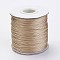 Waxed Polyester Cord, Bead Cord, Goldenrod, 0.5mm, about 169.51~174.98 Yards(155~160m)/Roll
