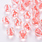 Transparent Acrylic Beads, Pumpkin, Light Coral, 17.5x16mm, Hole: 1.8mm, about 183pcs/500g