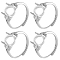 4Pcs Brass Adjustable Ring Components, 4 Prong Ring Settings, Oval, Platinum, Tray: 9.5x7.5mm, 2~10mm, Inner Diameter: 18mm