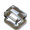 Imitation Austrian Crystal Beads, Grade AAA, K9 Glass, Faceted, Rectangle, Clear, 8x9.5x5mm, Hole: 0.9~1mm