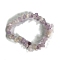 Natural Lavender Amethyst Stretch Bracelets, Chip, Inner Diameter: 2-1/8~2-3/8 inch(5.5~6cm)