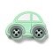 Silicone Focal Beads, Car, Pale Green, 21.5x32x8mm, Hole: 2.5mm