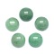 Natural Green Aventurine Cabochons, Half Round, 8x3.5~4mm