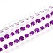 Iron Rhinestone Cup Chains, with Spool, Silver, Dark Orchid, 2~2.5x2~2.5x2~2.5mm, about 30.00 Feet(9.14m)/Roll