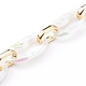 Transparent Acrylic & CCB Plastic Linking Cable Chains&nbsp;AJEW-JB00911-01-2