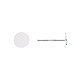 925 Sterling Silver Round Flat Pad Stud Earring Findings&nbsp;STER-T002-201S-4