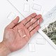 Transparent Rectangle Glass Cabochons&nbsp;GGLA-R025-33x23-4