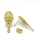 304 Stainless Steel Stud Earring Findings&nbsp;STAS-Q225-09G-2