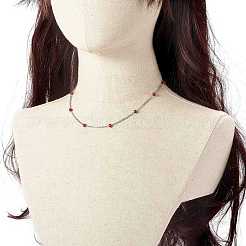 304 Stainless Steel Cable Chain Necklaces&nbsp;NJEW-JN03629-05
