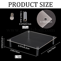 1 Set Clear Acrylic Cupcake Riser Holder&nbsp;ODIS-CP0001-09