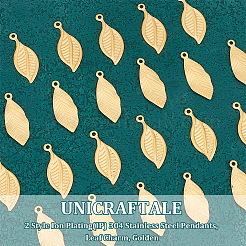 28Pcs 2 Style Ion Plating(IP) 304 Stainless Steel Pendants&nbsp;STAS-UN0049-74