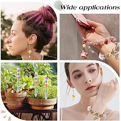 80Pcs 10 Colors Transparent Two Tone & Imitation Pearl Style Resin European Beads&nbsp;RPDL-NB0001-20