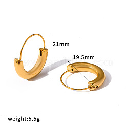 304 Stainless Steel Hoop Earrings for Women&nbsp;WG550E7-01