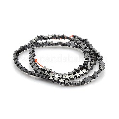 Star Non-magnetic Synthetic Hematite Beads Strands&nbsp;G-P061-23