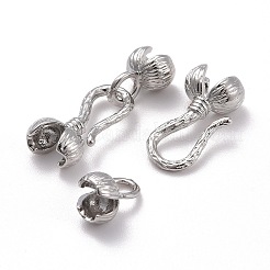 Locking Double Brass Bead Tips&nbsp;LS-KK-Z018-14P