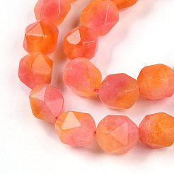 Dyed Natural White Jade Beads Strands&nbsp;G-T139-8mm-45V