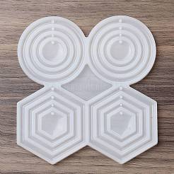 Hexagon/Round/Ring DIY Pendant Silicone Molds&nbsp;SIMO-R002-04