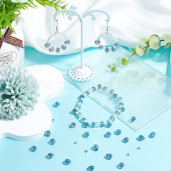 2 Strands Transparent Electroplate Glass Beads Strands&nbsp;EGLA-SP0001-24B
