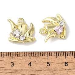 Heart Rack Plating Alloy Pendants&nbsp;FIND-I039-28G