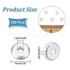 100Pcs 304 Stainless Steel Spacer Beads&nbsp;STAS-UN0051-49