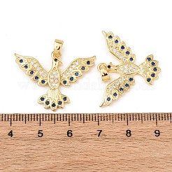 Brass Micro Pave Cubic Zirconia Pendants&nbsp;KK-G543-13G-01