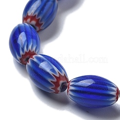 Handmade Millefiori Lampwork Beads Strands&nbsp;LAMP-F035-12N