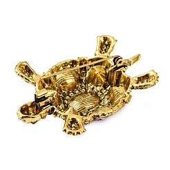Alloy Rhinestone Lapel Pins for Clothes&nbsp;ALRI-D302-01A-AG