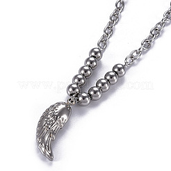 Non-Tarnish 304 Stainless Steel Pendant Necklaces&nbsp;NJEW-O113-04P