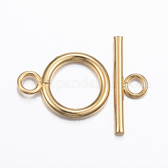 304 Stainless Steel Toggle Clasps&nbsp;STAS-H380-04G