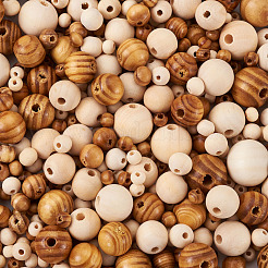 Unfinished Natural Wood Beads&nbsp;WOOD-TA0002-41-LF