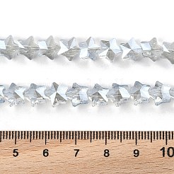 Electroplate Transparent Glass Beads Strands&nbsp;EGLA-U004-03A-PL01