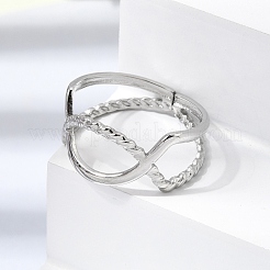 304 Stainless Steel Cuff Open Rings&nbsp;RJEW-P188-02E-P
