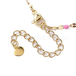 304 Stainless Steel Enamel Link Chain Anklets&nbsp;AJEW-AN00630