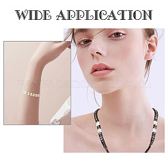 AHADEMAKER 1000Pcs 2 Colors Opaque Black Acrylic Multi-Strand Links&nbsp;MACR-GA0001-03