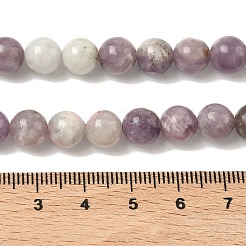 Dyed Round Natural Pink Tourmaline Beads Strands&nbsp;G-K089-8mm-05
