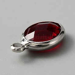 Faceted Glass Pendants&nbsp;LS-KK-WH0046-59P-01