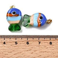 Handmade Lampwork Pendants&nbsp;LAMP-A007-01G-05-01