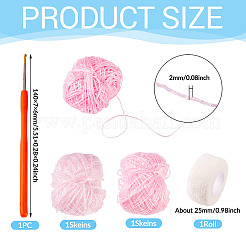 2 Skeins Polyester Yarn&nbsp;DIY-MB0003-08