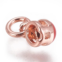 Brass Enamel Charms&nbsp;KK-L188-04A-RG