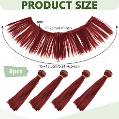 Plastic Long Straight Hairstyle Doll Wig Hair&nbsp;DIY-WH0656-99B