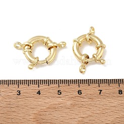 Brass Spring Ring Clasps&nbsp;KK-CBAD851-02G-04