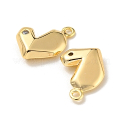 Brass Micro Pave Cubic Zirconia Charms&nbsp;KK-Q809-02G